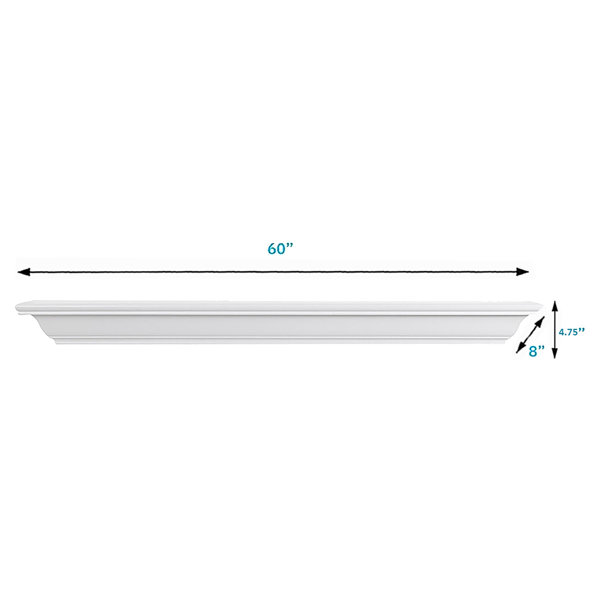 Alcott Hill® Floating Wood Fireplace Mantel Shelf Wayfair